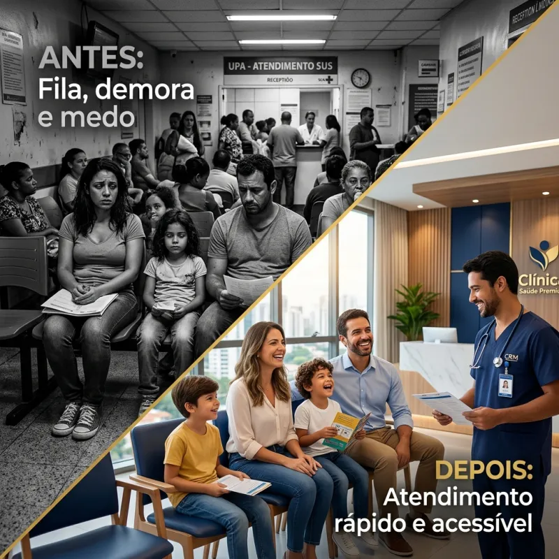 Antes: fila no SUS. Depois: atendimento rápido com o Ageplan